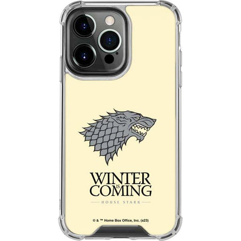 Game of Thrones: House Stark Sigil iPhone 14 Pro Clear Case